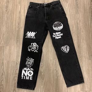 OBEY TAYLOR DENIM PANTS DUSTY BLACK